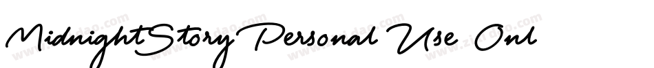 MidnightStory Personal Use Only字体转换